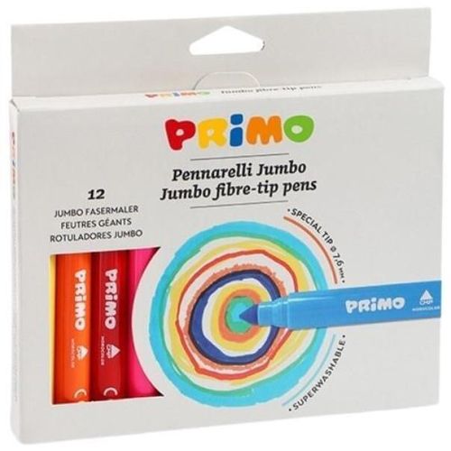 купить Набор для творчества Primo Crafts 603JUMBO12 Carioci lavabile Jumbo, 12 culori / 7,6 mm в Кишинёве 