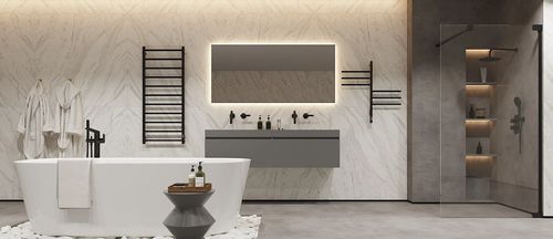 cumpără Uscător de prosoape Elna-Service Vertical-6, 780x395x75mm, negru în Chișinău 