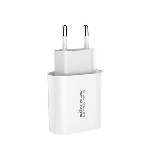 купить Адаптер питания Wall Charger Nillkin Bijou PD 18W Type C (NKA09e), White Input: 100-240V ~50/60Hz, Max0.6A, Output: 5.0V-2.0A Type C  interface - Plug and use в Кишинёве 