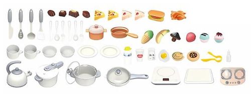 купить Игрушечная кухня и посуда Essa 100T-3 Bucătărie pentru copii, gri в Кишинёве 