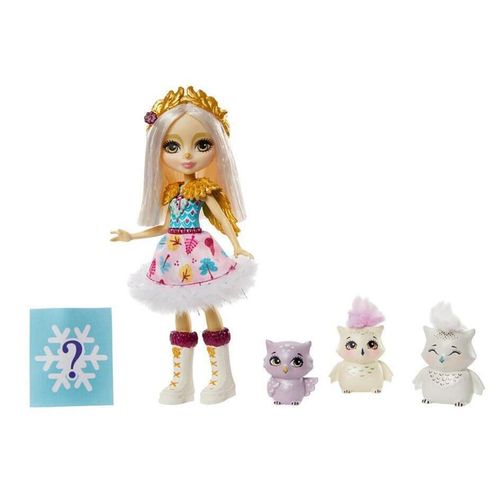 купить Кукла Enchantimals GJX46 Set Familia Bufniței Albe в Кишинёве 
