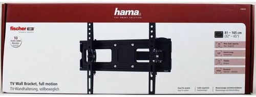 купить Крепление настенное для TV Hama 118127 Fullmotion TV Wall Bracket, 165 cm (65"), black в Кишинёве 