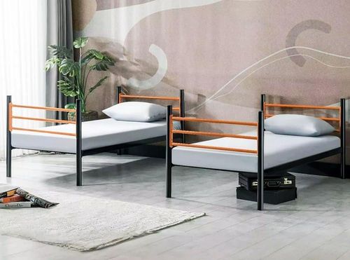 купить Кровать детская Evger RD-70 90x200cm Black/Orange в Кишинёве 