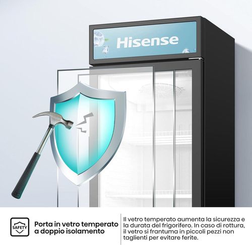 купить Холодильная витрина Hisense CPC381N7ABD в Кишинёве 