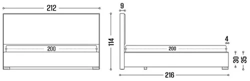 cumpără Pat my-STYLE my-Nika 200x200 (P49D20M16) în Chișinău 