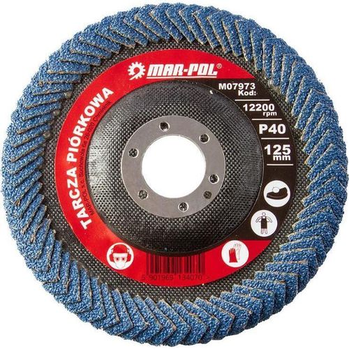 купить Набор головок, бит, насадок MAR-POL M07973 Лепестковый диск 125 мм/P40 в Кишинёве 
