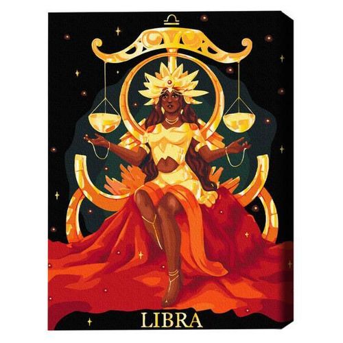 купить Картина по номерам BrushMe BSB0033FC 40x50сm (pânză neagră/fără cutie) Balanță в Кишинёве 