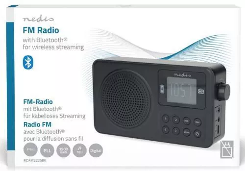 купить Радиоприемник Nedis RDFM2225BK в Кишинёве 