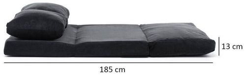 купить Диван Trendy Taida Negru 68x62x120cm в Кишинёве 