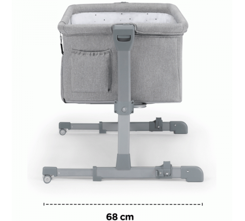 Кроватка co-sleeper Kinderkraft Neste UP grey 