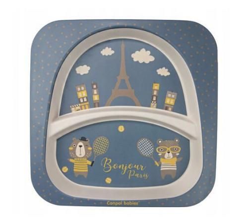 cumpără Seturi pentru hrănire bebelușilor Canpol 9/227_blu Набор посуды Bonjour Paris Cиний (5шт) în Chișinău 