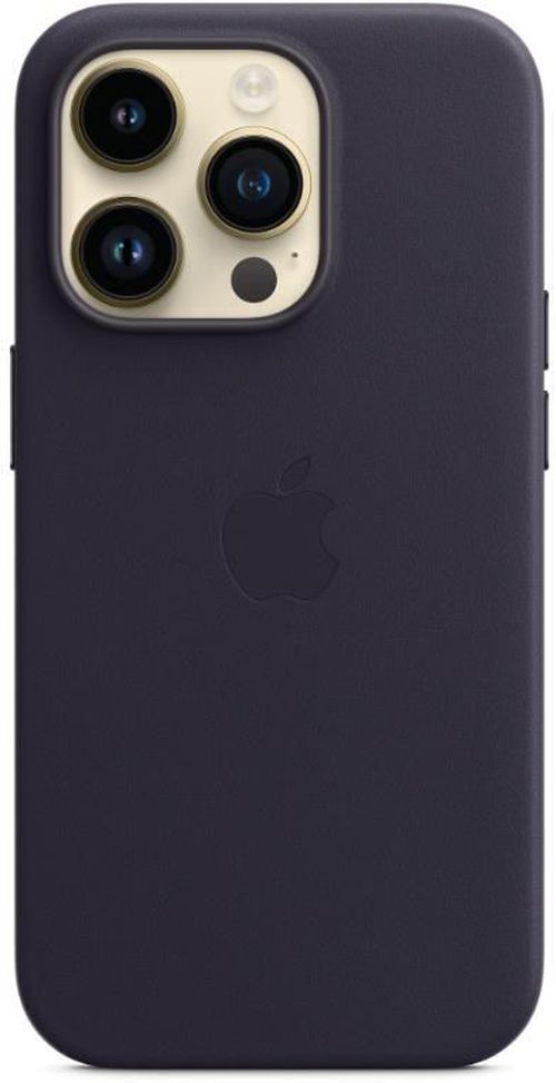 купить Чехол для смартфона Apple iPhone 14 Pro Leather Case with MagSafe, Ink MPPJ3 в Кишинёве 