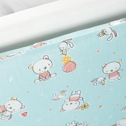 купить Бортик для кроватки PernaMea Ursulet turcoaz 120x60cm (PM.101755/13) в Кишинёве 