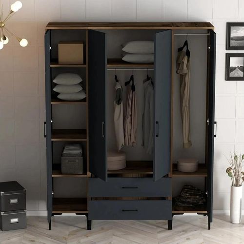 cumpără Dulap Trendy Kumsal RTR-Nuc, Antracit în Chișinău 