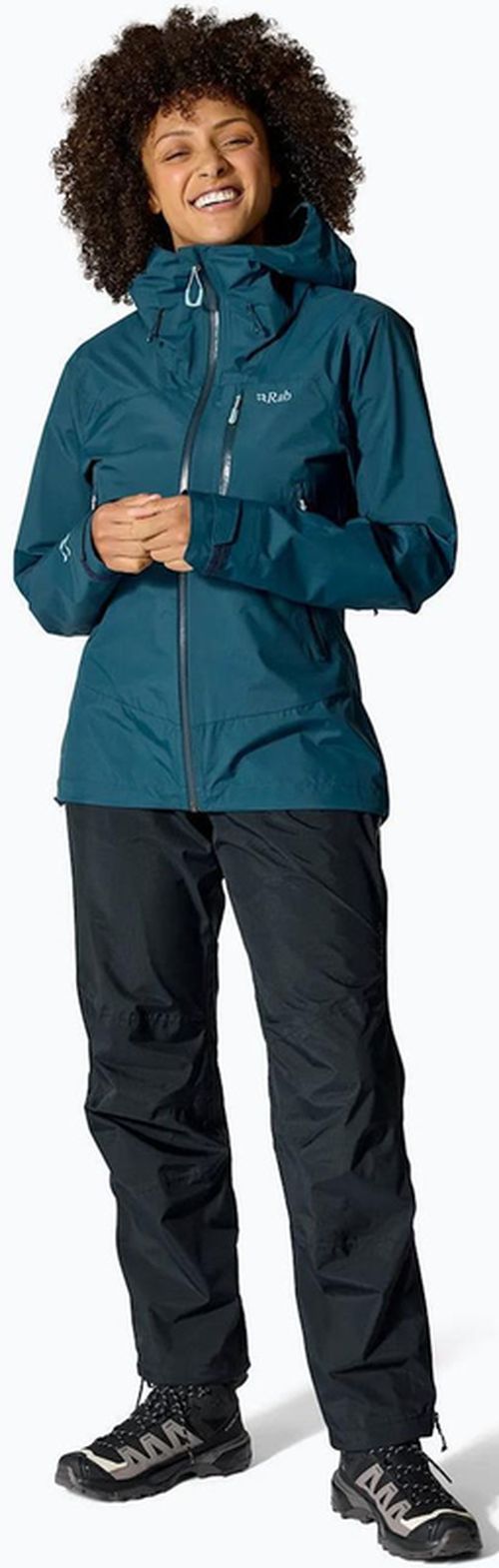 cumpără Îmbrăcăminte sport Rab Pantaloni dame Downpour Mountain Black 08 Long Leg (QWI-14-BLK-08-LG) în Chișinău 