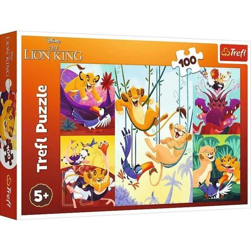 cumpără Puzzle Trefl 16478 Puzzles 100 Courageous Lion King, Disney Lion King în Chișinău 