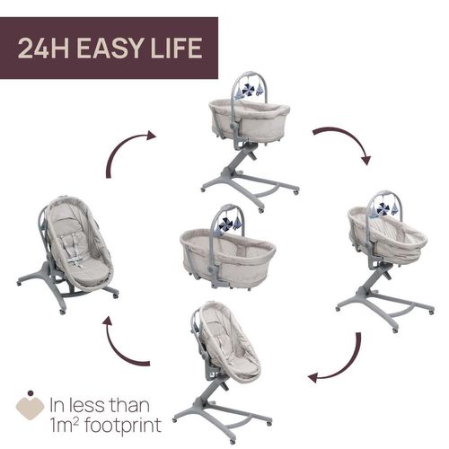 cumpără Leagăn Chicco 8707696 Baby Hug Pro, 5in1, Beige Latte, 0+ luni în Chișinău 