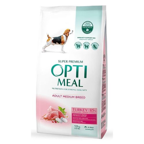 купить Корм для питомцев Optimeal 24231084 Pachet caini adult curcan 1.5 kg в Кишинёве 
