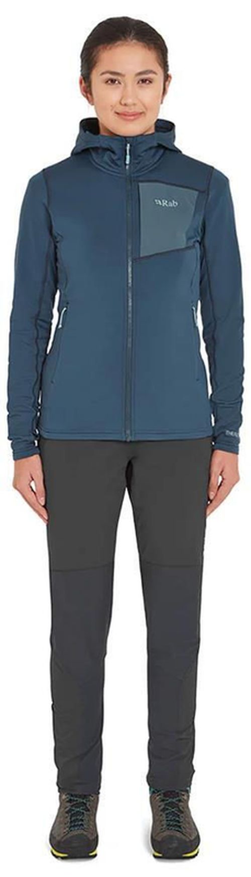 купить Одежда для спорта Rab Jacheta dame Superflux Hoody Tempest Blue 08 (QFG-14-TMB-08) в Кишинёве 