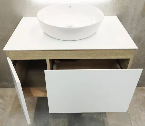 купить Шкаф под умывальник Bayro подвесной Sprint 800 под столешницу белый мат в Кишинёве 