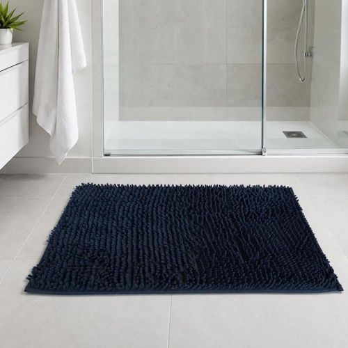 купить Коврик для ванной Hydro S 0440204 din chenila cu fir lung, negru, 50x80cm в Кишинёве 