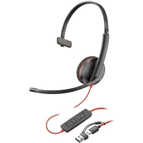 купить Наушники игровые Poly Blackwire 3210 Monaural USB-C (Bulk) (80S09A6) в Кишинёве 