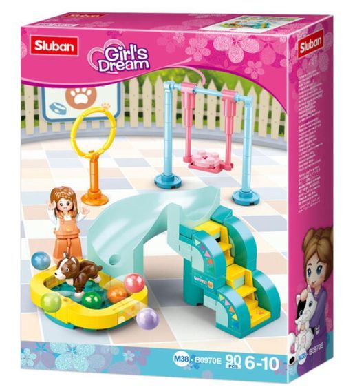 купить Конструктор Sluban B0970 Set de constructie Parc de distractii pentru animale de companie 6 modele 79-91elem. в Кишинёве 