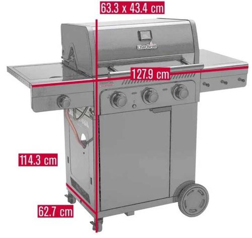 купить Мангал Char-Broil Gratar pe gaz Essential 3G Burner, TRU-Infrared (140234) в Кишинёве 