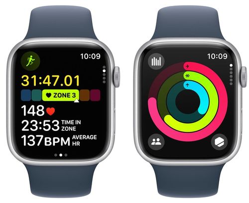cumpără Ceas inteligent Apple Watch Series 9 GPS 45mm Silver - M/L MR9E3 în Chișinău 