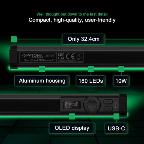 cumpără Iluminare pentru foto-video Patona Premium LED RGB Tube Photo/Video Light 32,5cm în Chișinău 