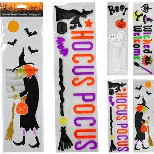 купить Декор Promstore 53726 Autocolante gel pentru ferestra Halloween 48X15cm, 4 modele в Кишинёве 