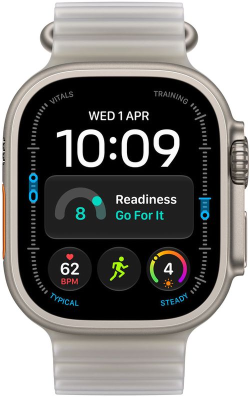 cumpără Ceas inteligent Apple Watch Ultra 4 GPS Cellular 49mm Natural Titanium Case with Translucent Grey Ocean Band MJAD4 în Chișinău 