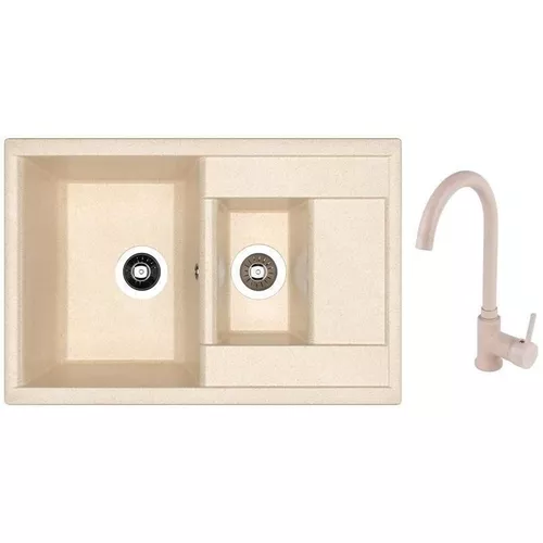 cumpără Chiuvetă bucătărie cu bateria Dr.Gans Astra 760K + SanDonna F 7073 bej în Chișinău 