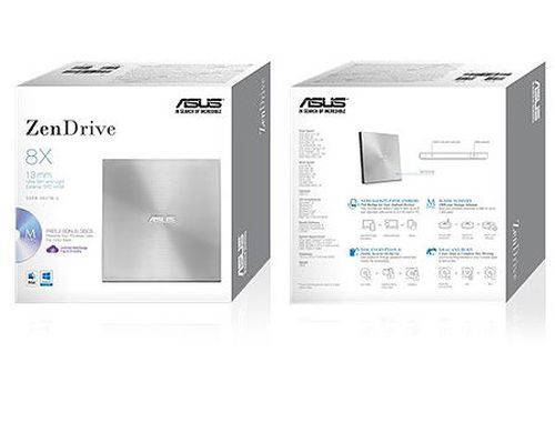купить ASUS ZenDrive U7M (SDRW-08U7M-U) Silver External Ultra-Slim DVD+-R/RW Drive, 2 free M-DISC 4.7GB DVD, 8x DVD+-R/8x DVD+-R DL/24xCDR/ 24xCDRW /8xDVD/24xCD, USB 2.0 (unitate optica externa DVD-RW/оптический привод внешний DVD-RW) в Кишинёве 