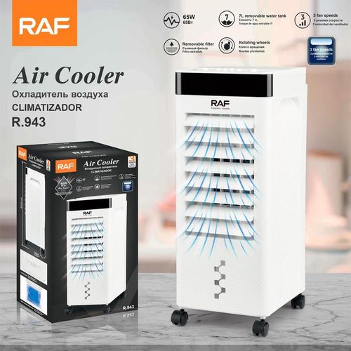 купить Охладитель воздуха Raf R.943, 7L Water Tank, 3 Fan Speed, White в Кишинёве 