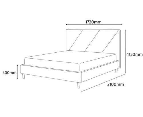 купить Кровать SidiM Stefania 6, 1600x2000, London 3 в Кишинёве 