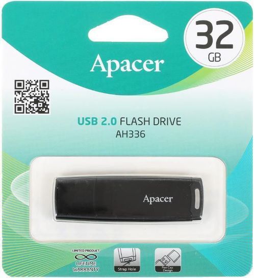 купить Флеш память USB Apacer AP32GAH336B-1 USB 2.0 AH336 32GB Black RP в Кишинёве 