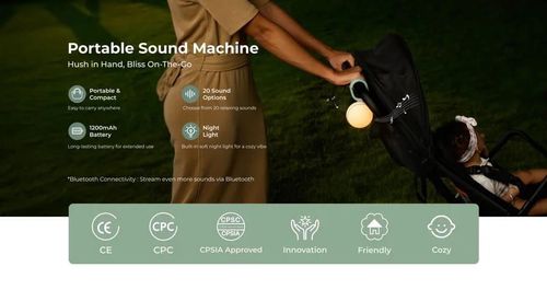 купить Ночной светильник Momcozy WN006-GW00BA-A Lampa de veghe cu sunete Night Light в Кишинёве 