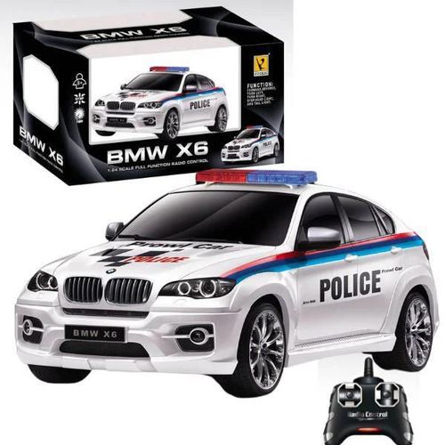 купить Радиоуправляемая игрушка RC Cars 866-2404P BMW X6 1:24 mașină de poliție cu telecomandă в Кишинёве 