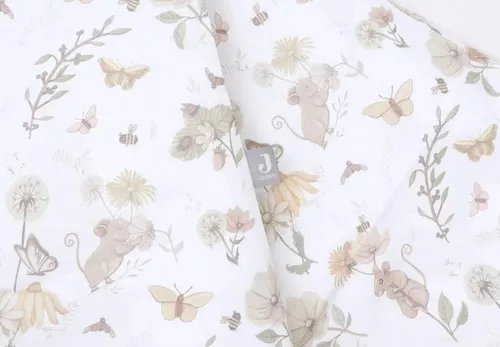 cumpără Lenjerie de pat pentru copii Jollein 003-005-67056 Set Huse de plapuma si perna Dreamy Mouse, 100x140 cm în Chișinău 