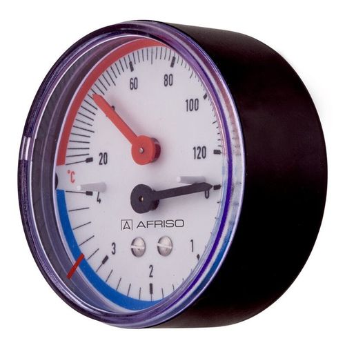 купить Аксессуар для систем отопления AFRISO Termomanometru TM80 10bar 120C orizontal (88096) в Кишинёве 
