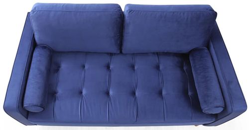 купить Диван Trendy Roma Albastru Marin, 90x70x175cm (2 locuri) в Кишинёве 