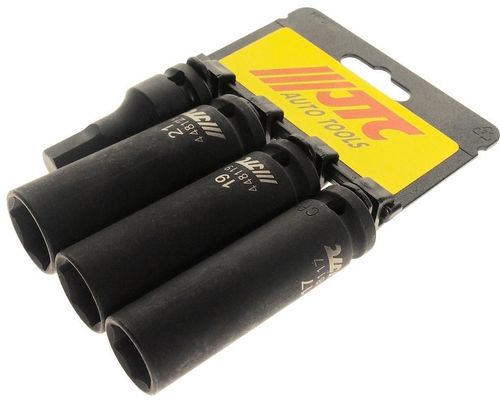 cumpără Set de tubulare, bite, duze JTC JTC-J404B набор головок ударных глубоких 1/2" 17,19,21 мм и НЕХ12 (4 предм.) în Chișinău 