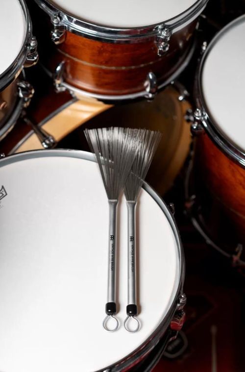 купить Аксессуар для музыкальных инструментов MEINL SB309 Vintage Wire Brush - Periute Tobe/Miner Aluminiu в Кишинёве 