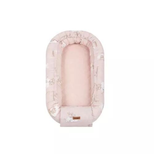cumpără Lenjerie de pat pentru copii Sensillo 229005 6393 Кокон муслин Bear and Rabbit 80x45 în Chișinău 