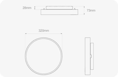 cumpără Corp de iluminat interior Yeelight by Xiaomi Ceiling Light 320 în Chișinău 