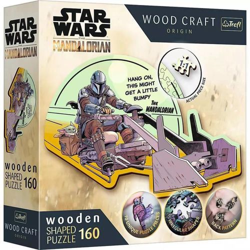 cumpără Puzzle Trefl 20187 Wooden puzzle. The Mandalorians-Reunire, 160el în Chișinău 