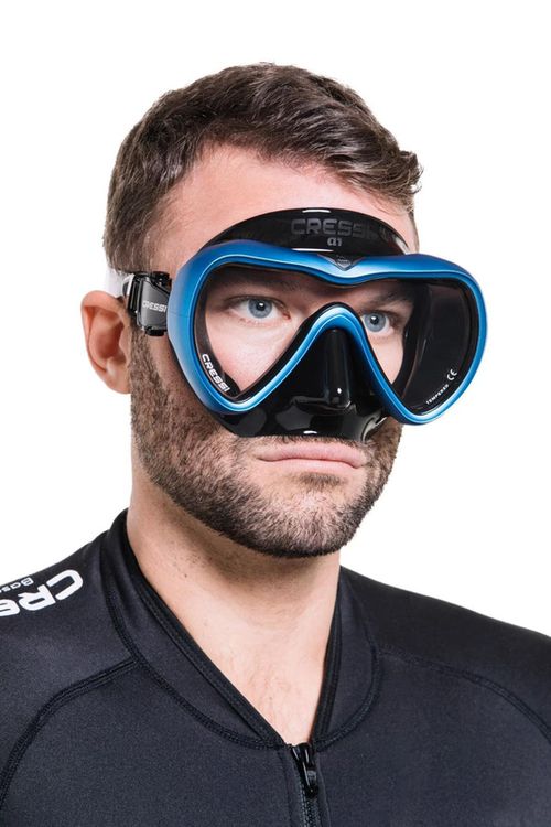 купить Аксессуар для плавания Cressi-Sub Masca inot A1 MASK black/blue clear (XDN400013) в Кишинёве 