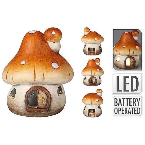 купить Декор Promstore 36728 Suvenir LED Ciupearca-casa, 7x10cm, Autumn в Кишинёве 