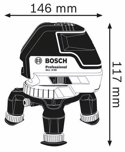 купить Нивелир лазерный Bosch GLL 3-50 0601063800 в Кишинёве 